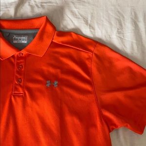 Men’s Under Armour Orange Golf Shirt